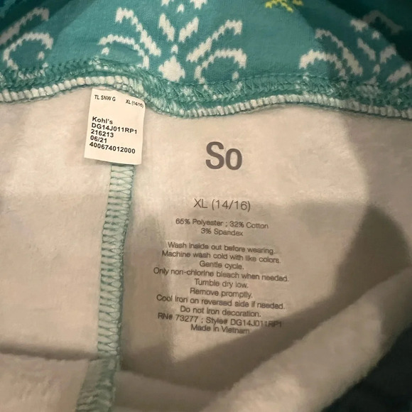 NWT new Set of 3 SO leggings jeggings girls 14 pink green blue denim - Picture 13 of 17